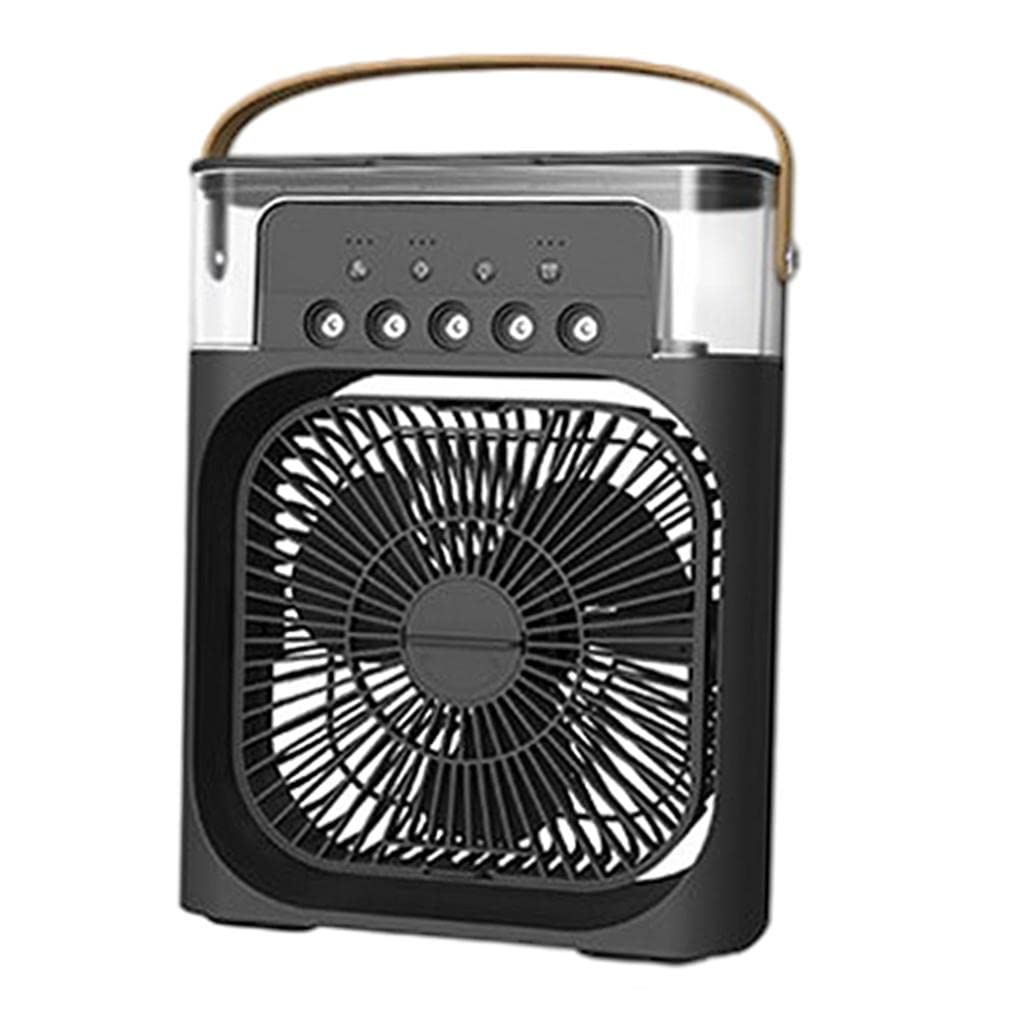 Air Cooler Fan USB Box Fan with LED Light – Assorted Color Portable, Silent, and Energy Efficient