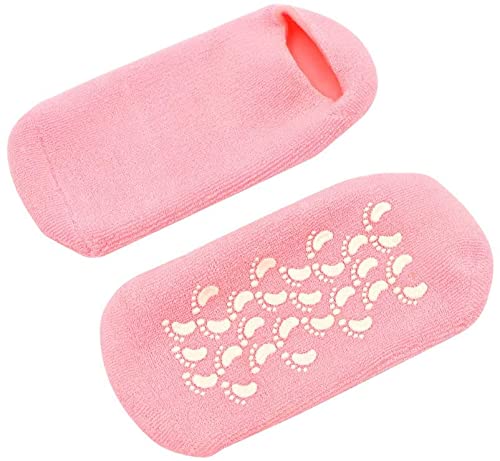 Moisturizing Silicone Gel Heel Socks – Cracked Heel Repair & Foot Softening Therapy (Pack of 1 Pair, Assorted Color)