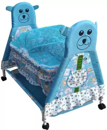 Shishu Baby Bassinet with Mosquito Net and Storage (Model J11)