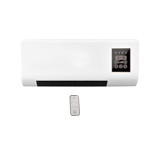 Mini Air Conditioner Wall Mounted Air Cooler Cooling and Heating Air Cooler Fan with Remote Control Air Conditioning Hot Fan for Home Office Bedroom