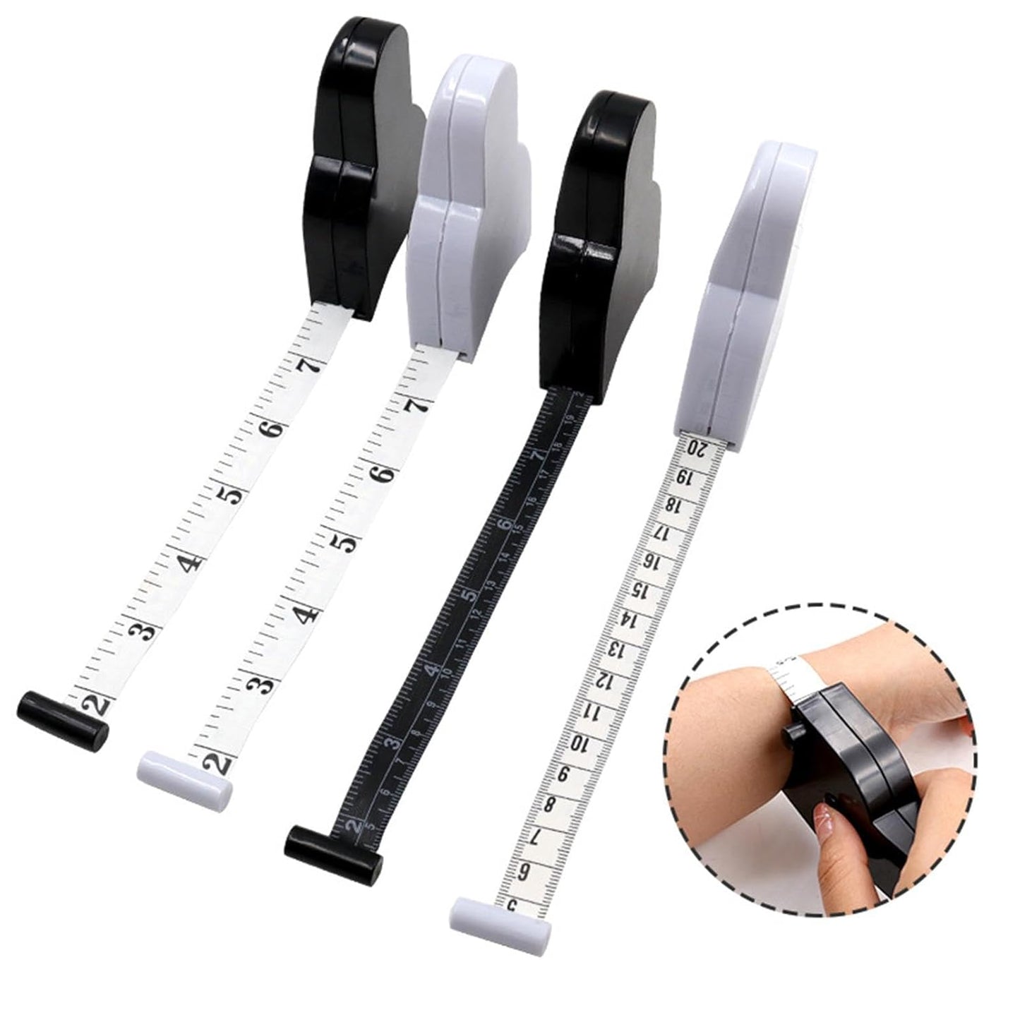 Body Measuring Tape | Retractable Tape with Locking Button for Body, Waist & Fitness Measurements (Pack of 1)