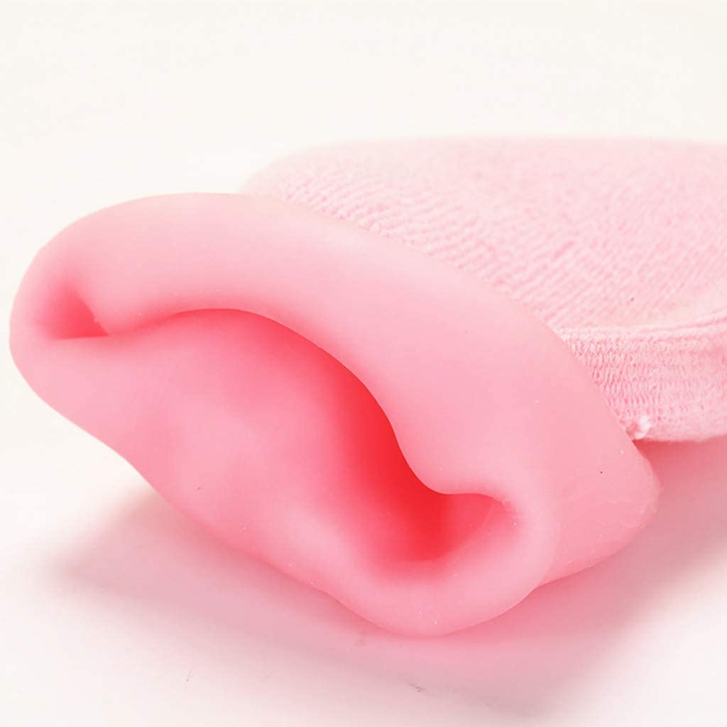 Moisturizing Silicone Gel Heel Socks – Cracked Heel Repair & Foot Softening Therapy (Pack of 1 Pair, Assorted Color)