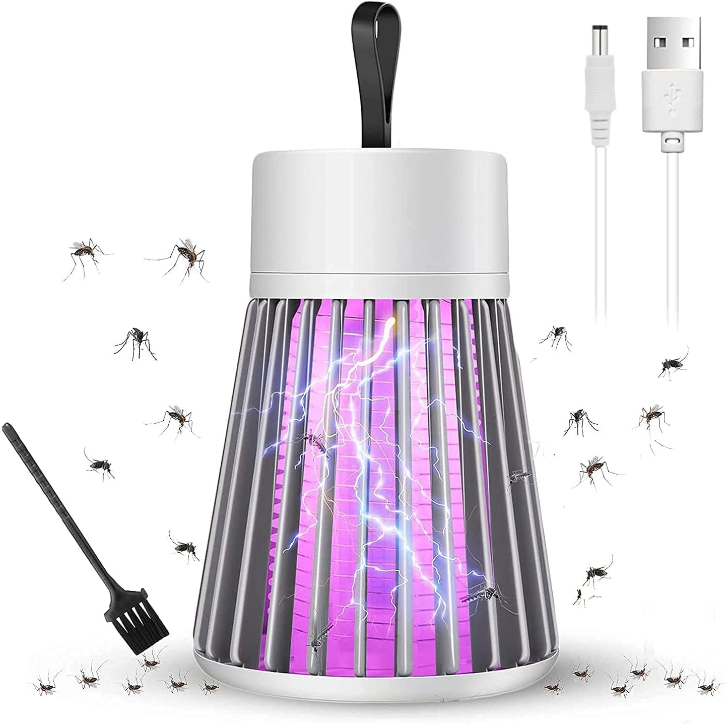 USB Electric Mosquito Killer Lamp – Portable Insect Trap with UV Light | Silent & Safe for Home & Office (Pack of 1)