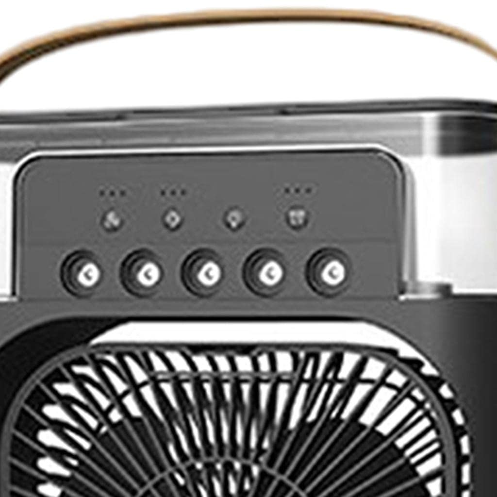 Air Cooler Fan USB Box Fan with LED Light – Assorted Color Portable, Silent, and Energy Efficient