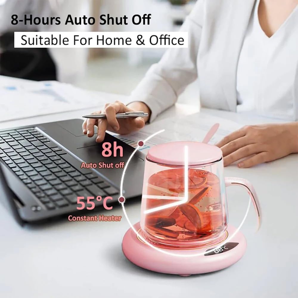 Smart Cup Warmer – USB Powered Beverage Heating Plate with Digital Display
