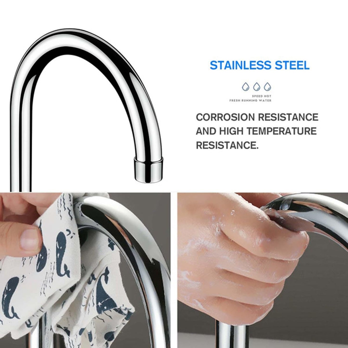 Instant Electric Hot Water Faucet with LED Display – Fast Heating Tap for Kitchen & Bathroom