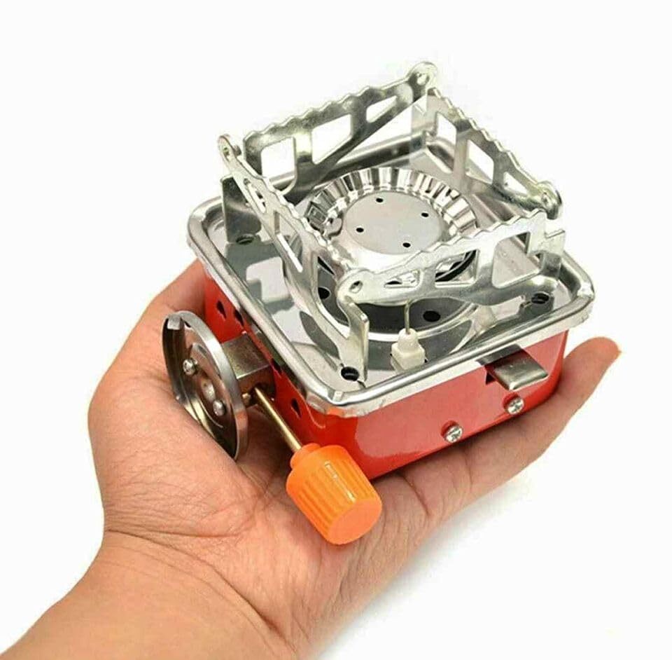 Portable Camping Gas Stove | High-Efficiency Outdoor Burner with Foldable Stand & Flame Control