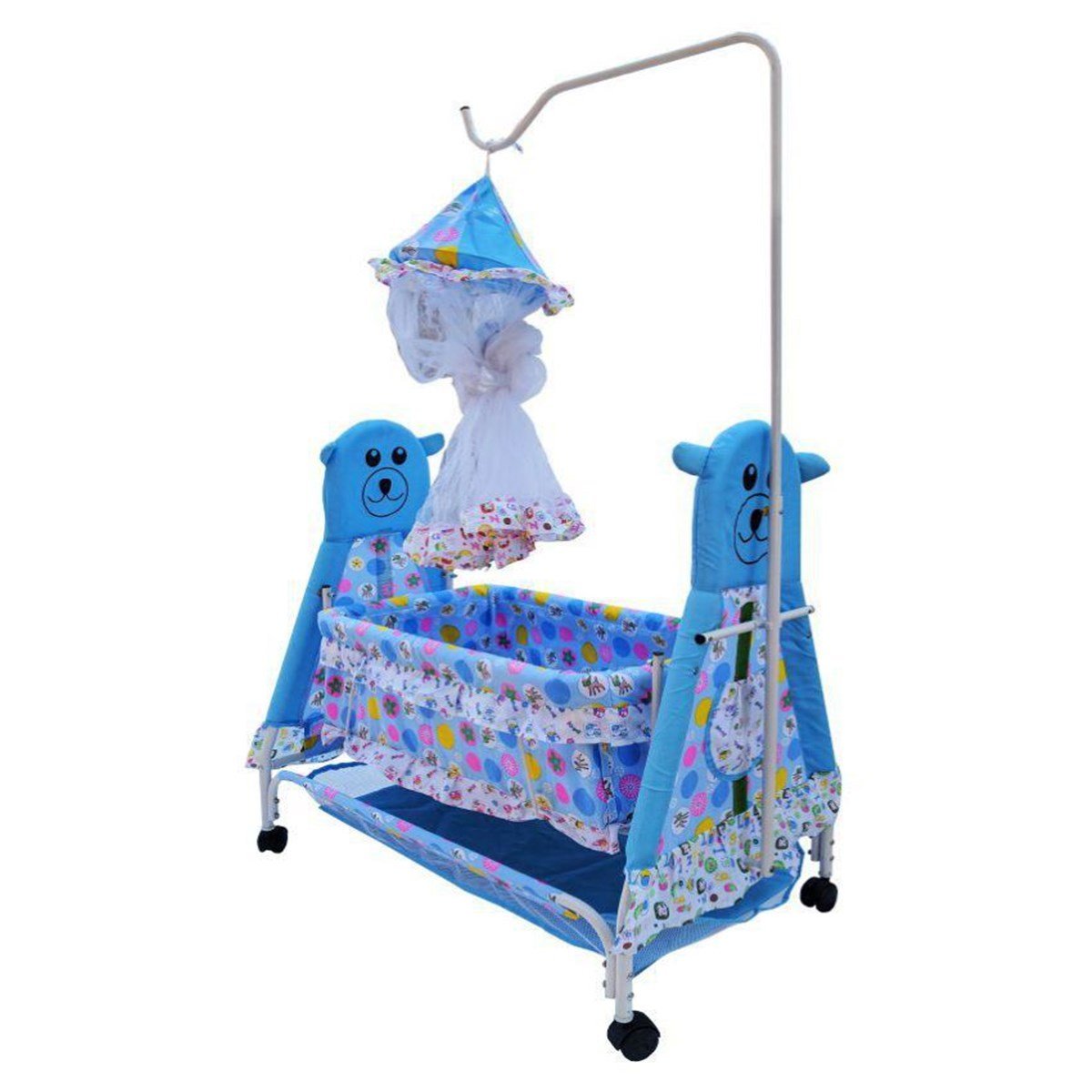 Shishu Baby Bassinet with Mosquito Net and Storage (Model J12)