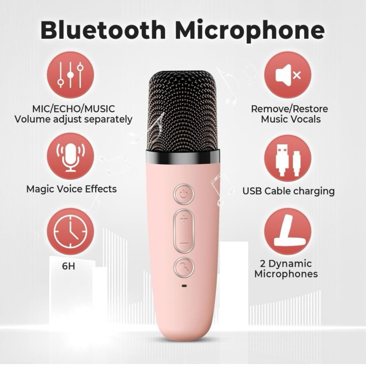 K12 Bluetooth Wireless Speaker | Portable Mini Bass Speaker with LED & FM