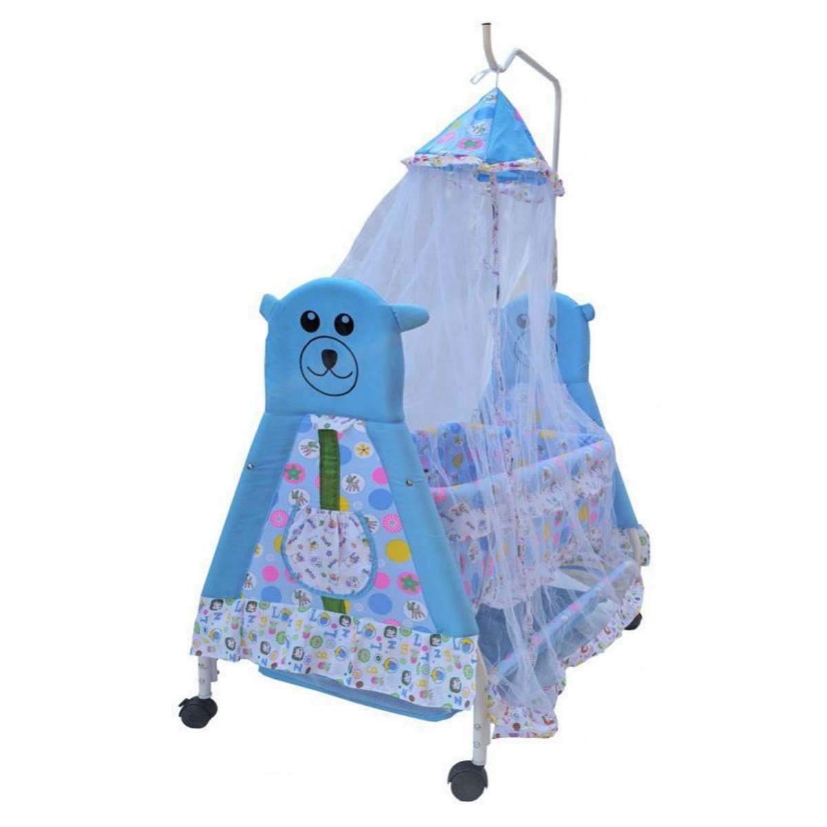 Shishu Baby Bassinet with Mosquito Net and Storage (Model J12)