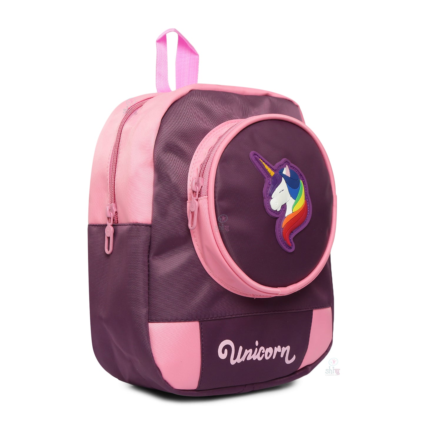 Shishu Unicorn School Bag Set for Girls - Backpack and Waist Bag Combo