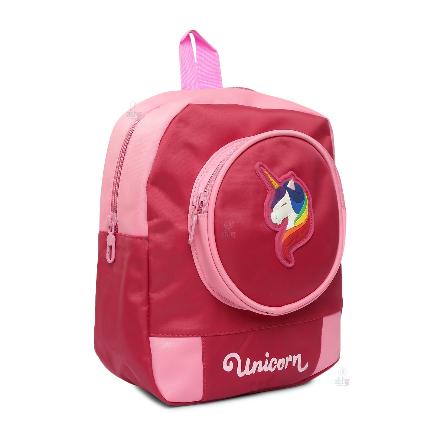 Shishu Unicorn School Bag Set for Girls - Backpack and Waist Bag Combo