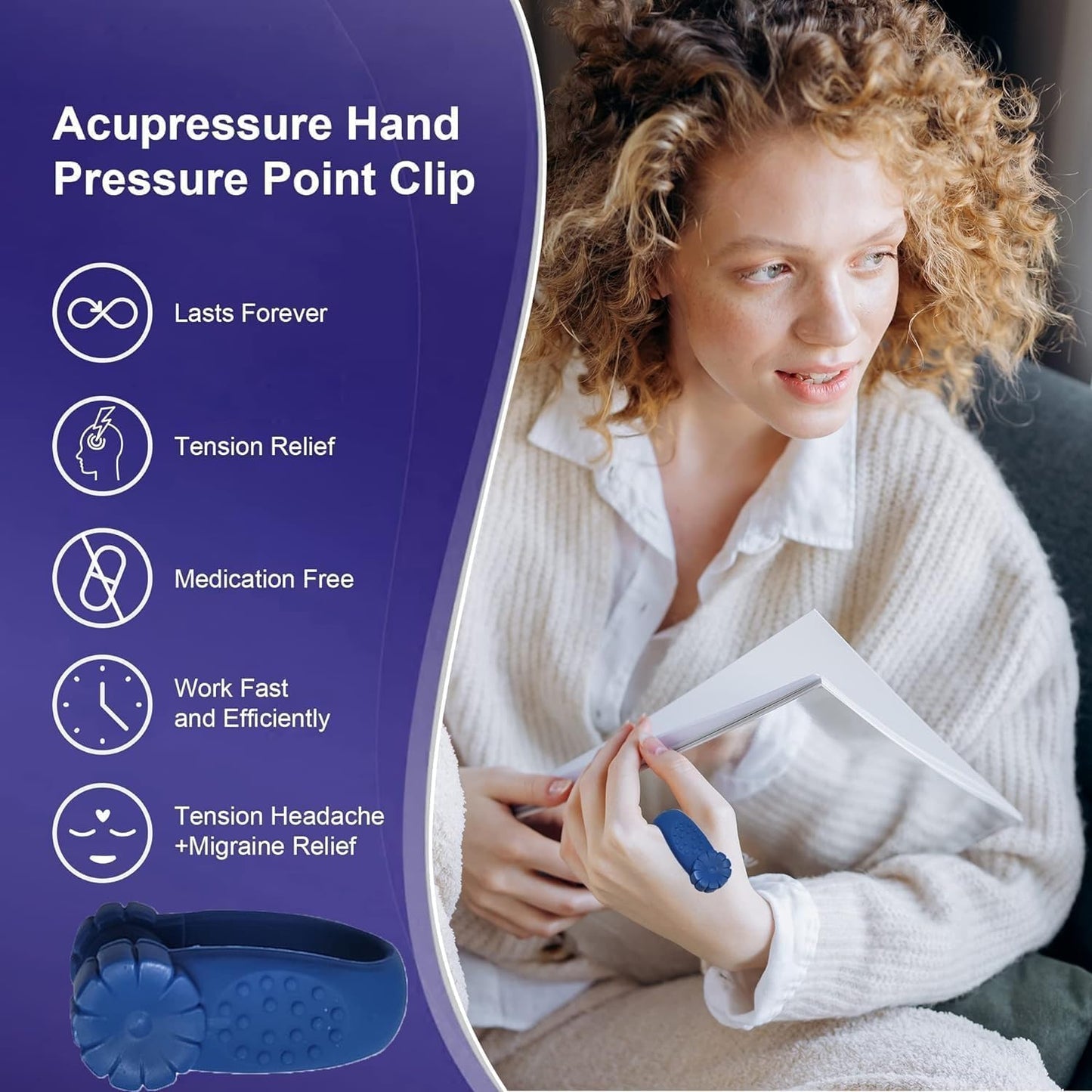 Acupressure Anti-Snoring Clip – Thumb Sleep Aid for Instant Snore Relief | Non-Invasive & Drug-Free Solution (Pack of 1)
