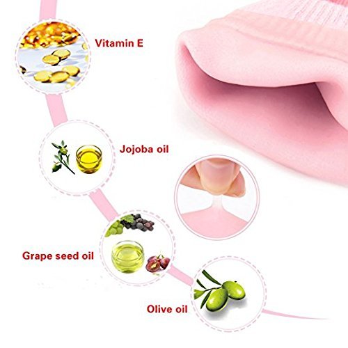 Moisturizing Silicone Gel Heel Socks – Cracked Heel Repair & Foot Softening Therapy (Pack of 1 Pair, Assorted Color)