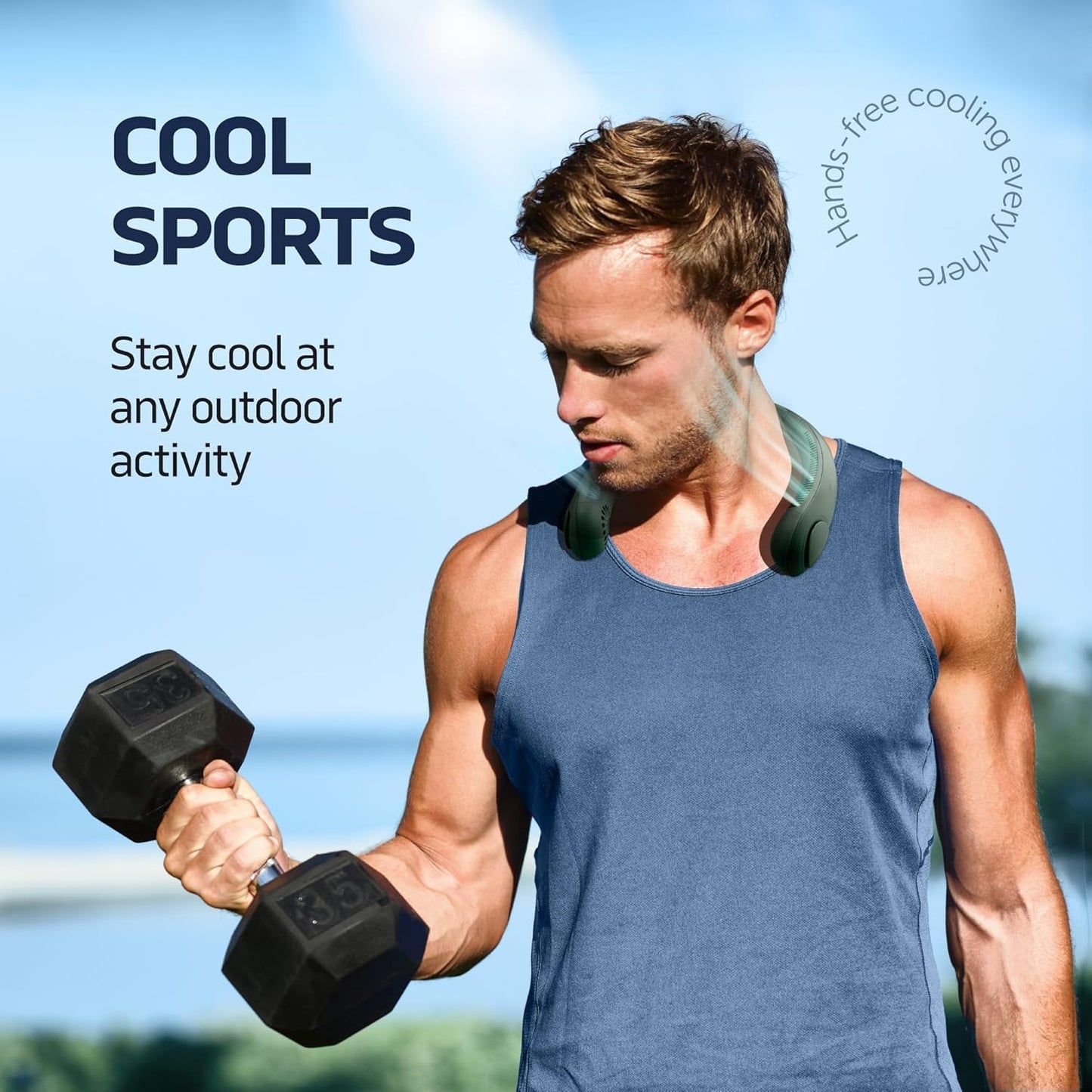 Vaneless Hanging Neck Fan – Model X9 | USB Rechargeable | Hands-Free Wearable Fan