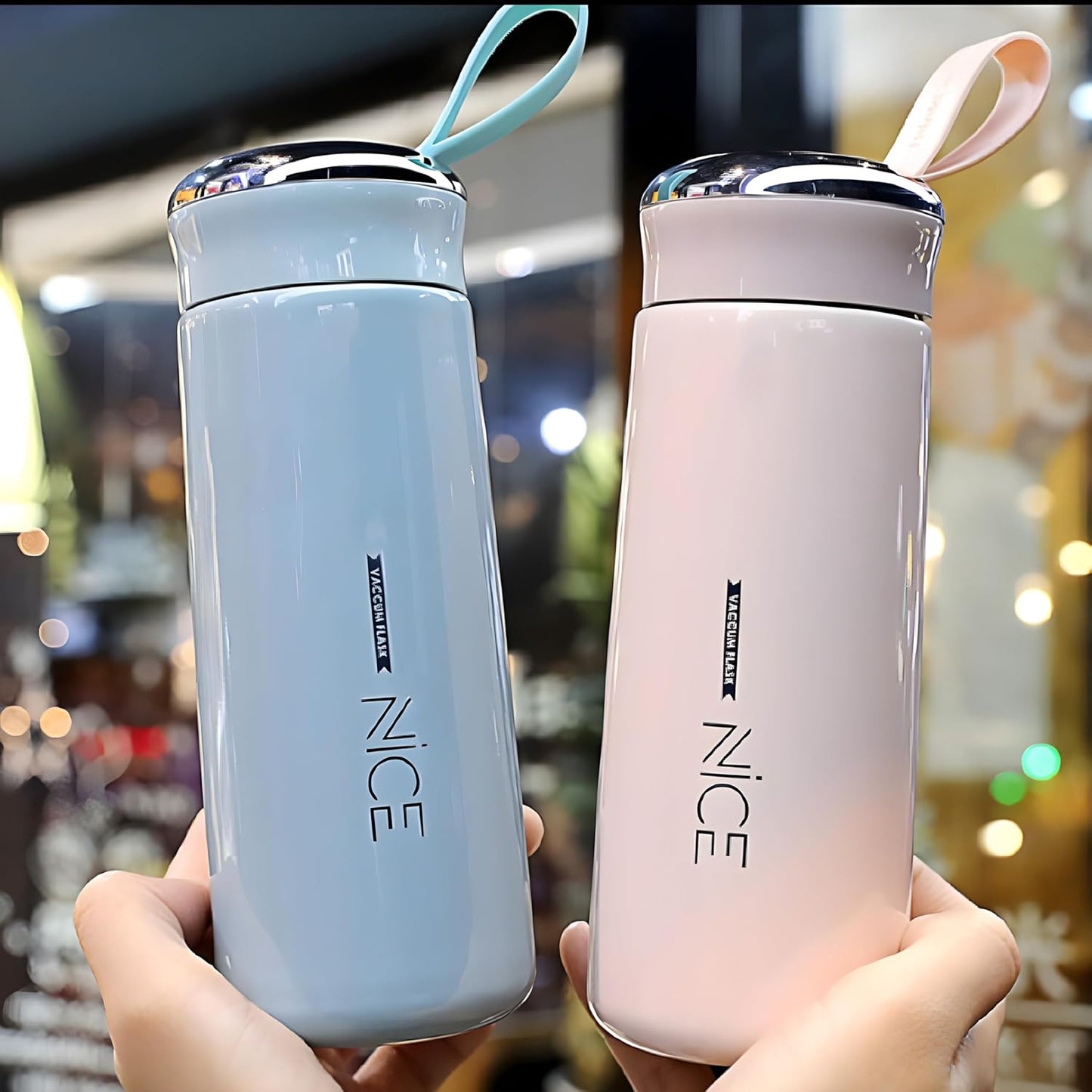 "NICE" Vacuum Insulated Thermos Bottle – 350ml | Assorted Colors