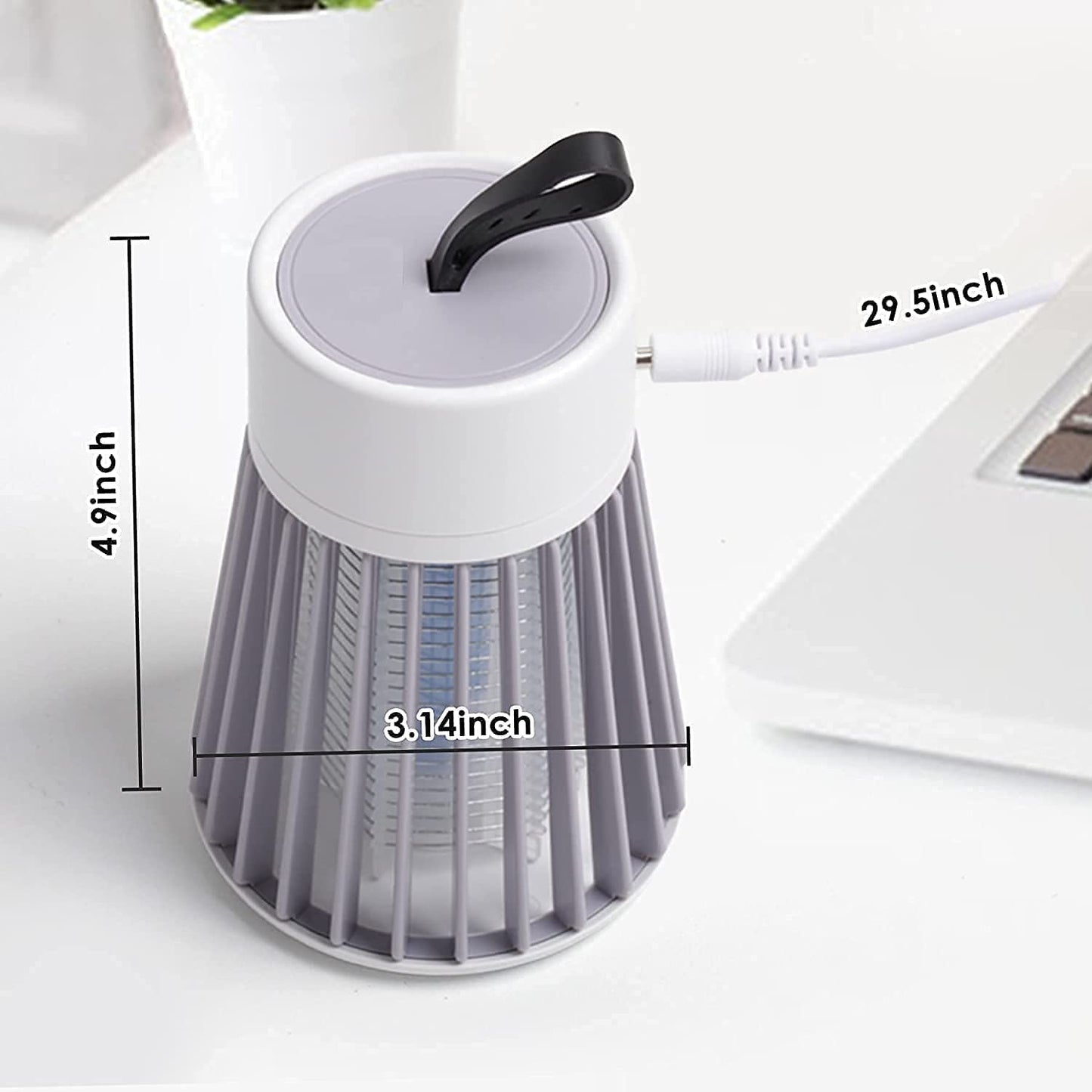 USB Electric Mosquito Killer Lamp – Portable Insect Trap with UV Light | Silent & Safe for Home & Office (Pack of 1)
