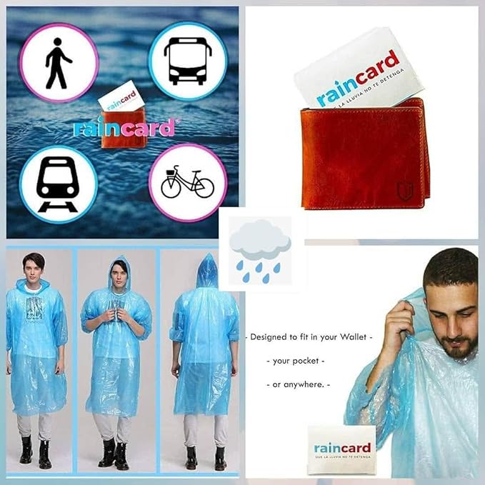 RAINCARD – Ultra Slim Foldable Pocket Raincoat