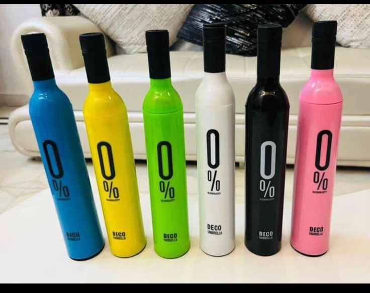 Trendy Bottle Umbrella – 3 Fold Auto Open Waterproof Umbrella with Bottle Case, Assorted Colour (Unisex)
