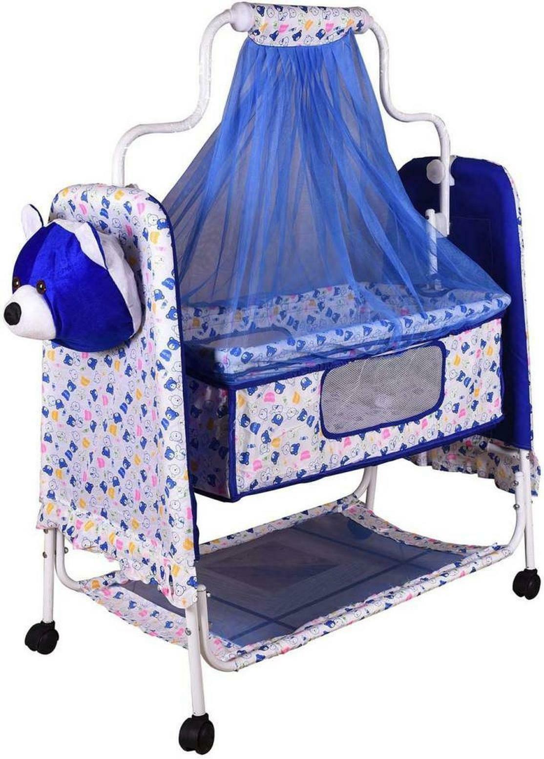 Shishu Baby Bassinet with Mosquito Net and Storage (Model J9)