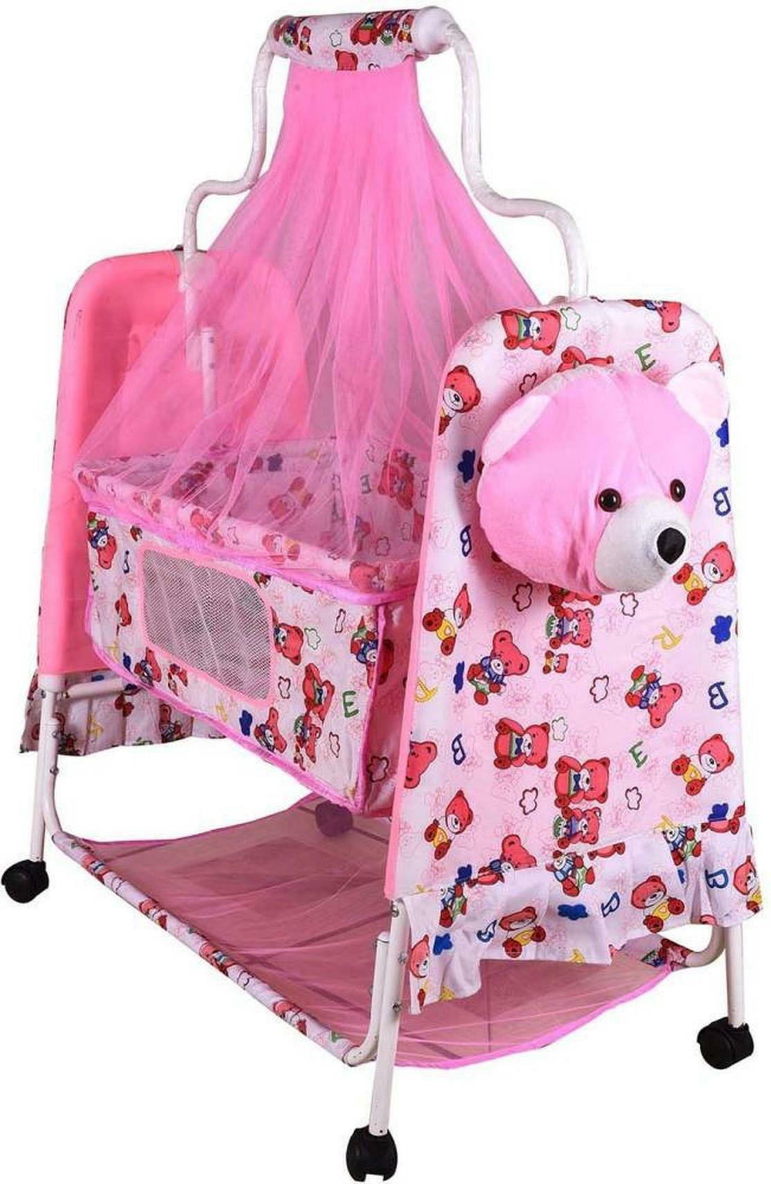 Shishu Baby Bassinet with Mosquito Net and Storage (Model J9)