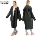 Transparent Unisex Long Raincoat Assorted Colour