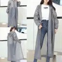 Transparent Unisex Long Raincoat Assorted Colour