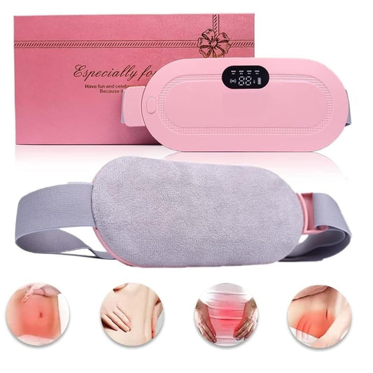 Rechargeable Heating Pad with Vibration – Period Pain Relief Massager