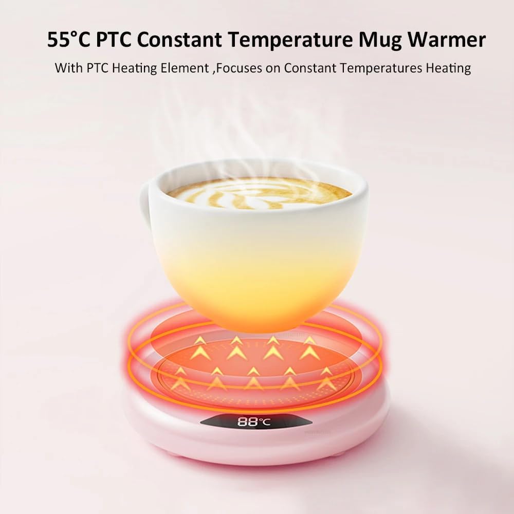 Smart Cup Warmer – USB Powered Beverage Heating Plate with Digital Display