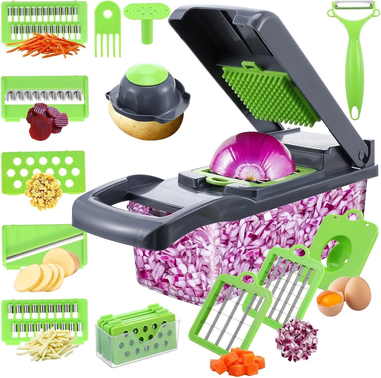 Vegetable Chopper – Multifunctional Kitchen Cutter & Slicer for Fast Food Prep