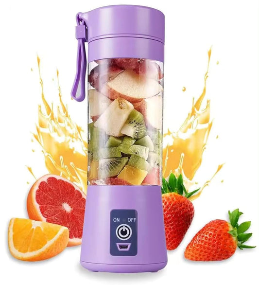 Rechargeable Portable USB Juicer Blender Bottle – Purple | 380ml