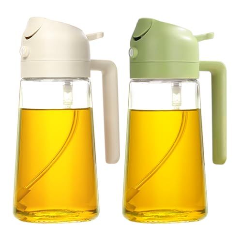 2-in-1 Glass Oil Dispenser & Sprayer Bottle