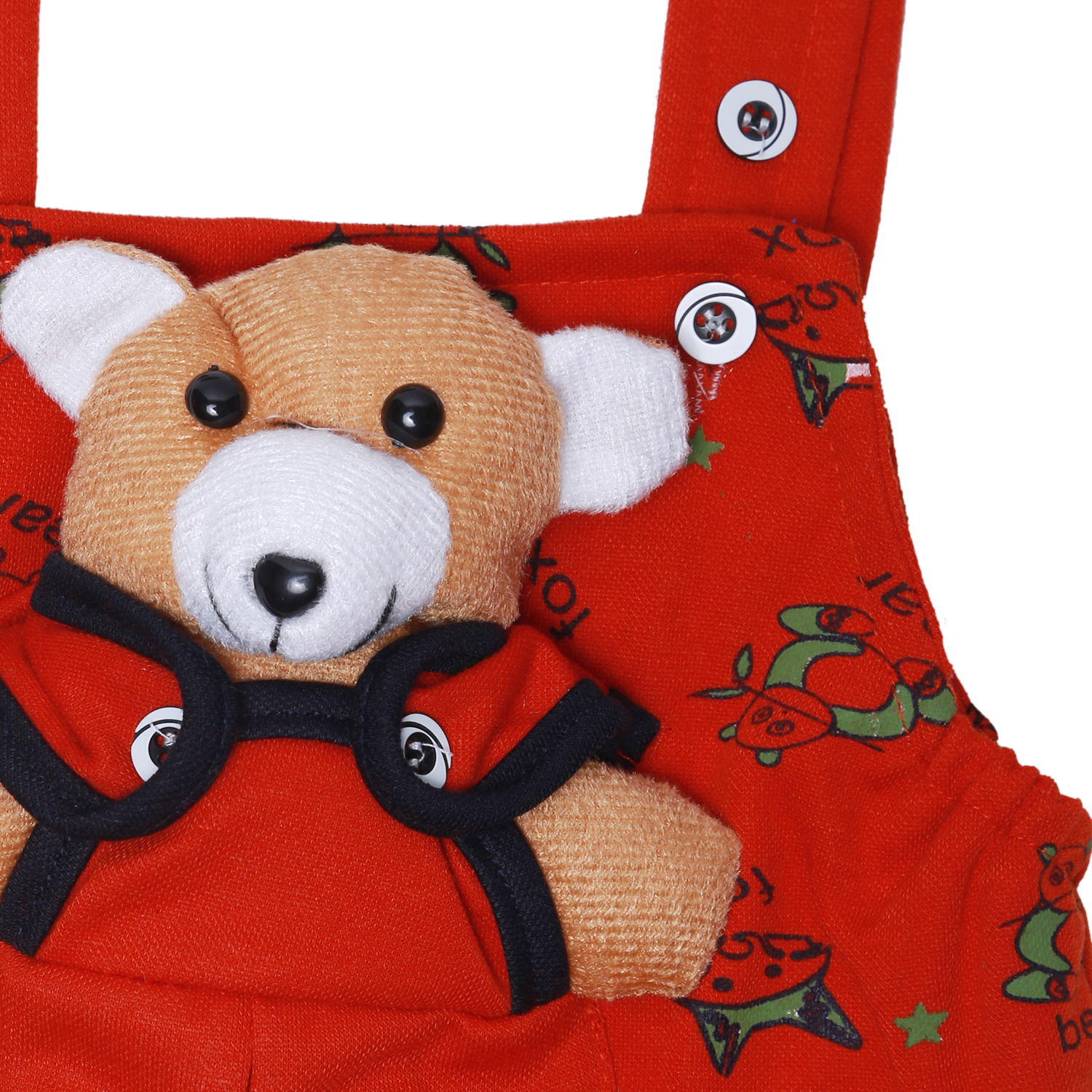 KIDS TEDDY DITACHBEL DUNGAREE (PACK OF 3)