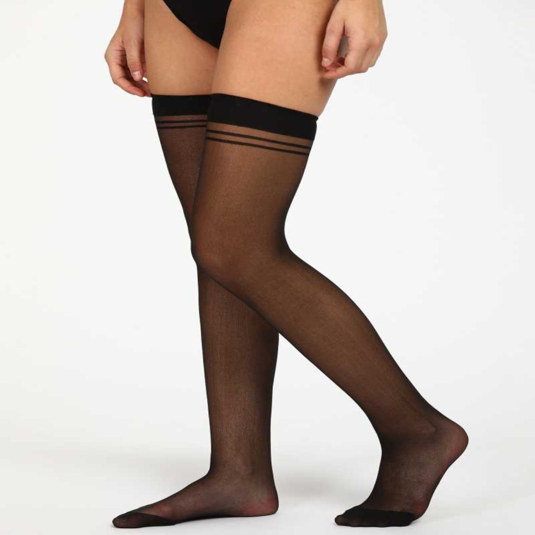 WOMEN HALF SHEER STOCKINGS (PACK OF 1)